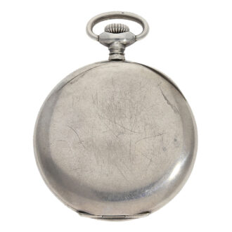 Fine Swiss silver open faced precision pocket watch Circa 1915
