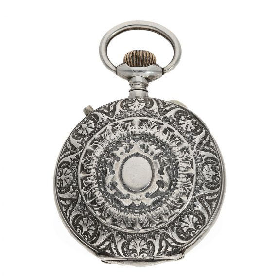 German technically interesting pocket watch with two time zones Circa 1900 German technically interesting pocket watch with two time zones Circa 1900