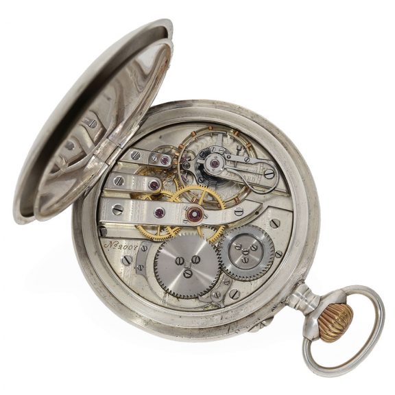 Swiss silver watch with quality anker chronometer Circa 1890 Swiss silver watch with quality anker chronometer Circa 1890