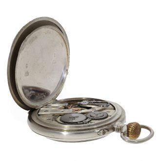 Swiss silver watch with quality anker chronometer Circa 1890