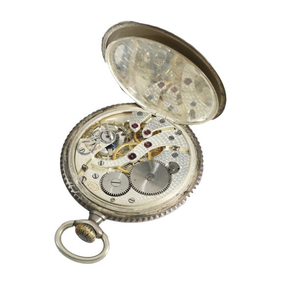 Swiss silver marksman's watch “Tir Cantonal Vaudois 1928” Circa 1928 Swiss silver marksman's watch “Tir Cantonal Vaudois 1928” Circa 1928