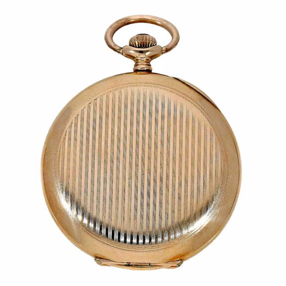 Gold ankerchronometer with old leather case Circa 1920 Gold ankerchronometer with old leather case Circa 1920