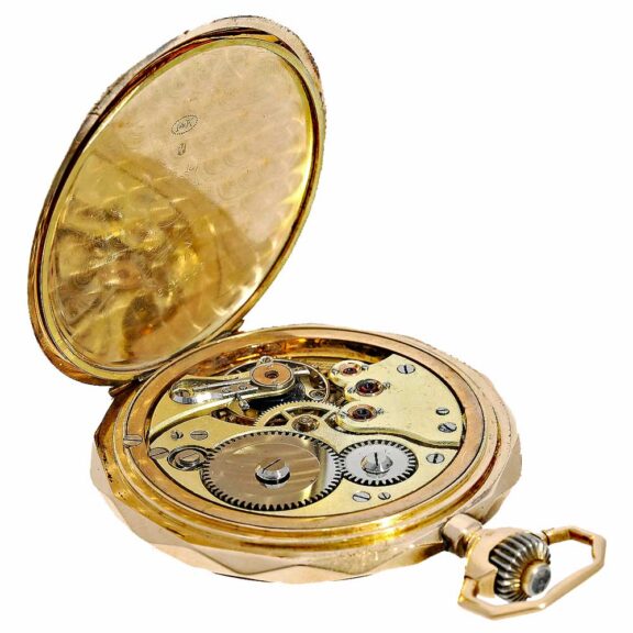 Austrian extravagant big 14 K gold pocket watch Circa 1900 Austrian extravagant big 14 K gold pocket watch Circa 1900