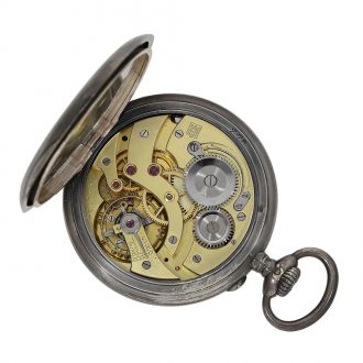 Swiss military pocket watch in original silver case Circa 1918 Swiss military pocket watch in original silver case Circa 1918
