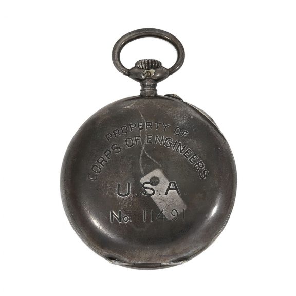 Swiss military pocket watch in original silver case Circa 1918 Swiss military pocket watch in original silver case Circa 1918