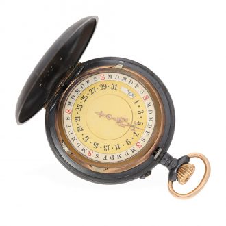 Rare German calendar watch with moon phase Circa 1884 Rare German calendar watch with moon phase Circa 1884