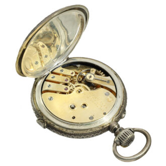 Swiss silver extremely rare split seconds chronograph Circa 1890