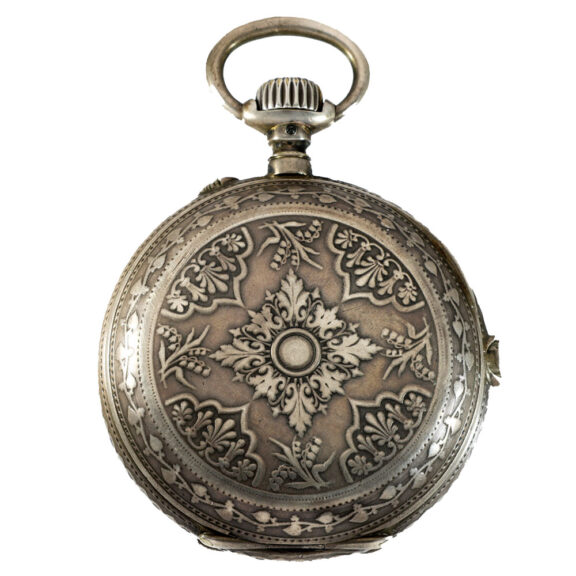 Swiss silver extremely rare split seconds chronograph Circa 1890 Swiss silver extremely rare split seconds chronograph Circa 1890