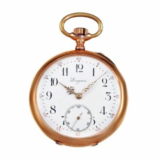 Swiss gentlemen's pocket watch with rare movement circa 1910