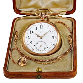 Swiss gentlemen's pocket watch with rare movement circa 1910