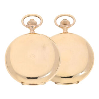 Swiss gold lever hunting case pocket watch Circa 1908