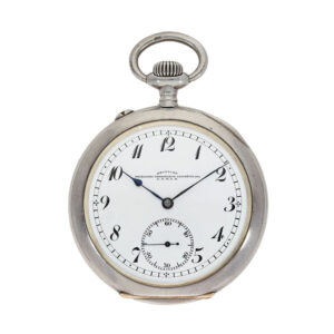 German large Glashütte silver gold precision pocket watch Circa 1920