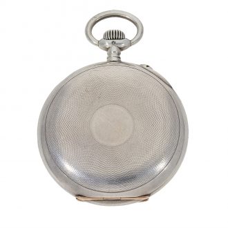 German large Glashütte silver gold precision pocket watch Circa 1920