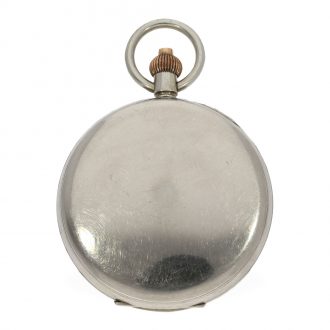 Swiss nickel eight day “Goliath” pocket watch Circa 1920
