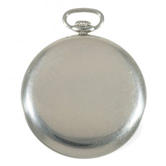 Fine Swiss staybrite steel lever precision pocket watch Circa 1970 Fine Swiss staybrite steel lever precision pocket watch Circa 1970