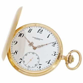 Swiss 14 K gold watch with corresponding chatelaine Circa 1918