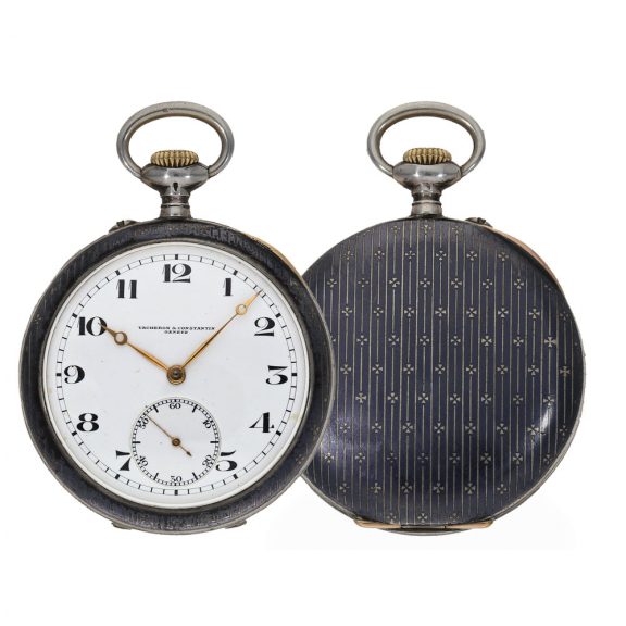 Swiss silver and gold anker chronometer with rare case Circa 1910 Swiss silver and gold anker chronometer with rare case Circa 1910