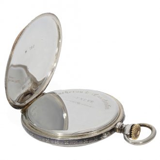 Swiss silver and gold anker chronometer with rare case Circa 1910 Swiss silver and gold anker chronometer with rare case Circa 1910
