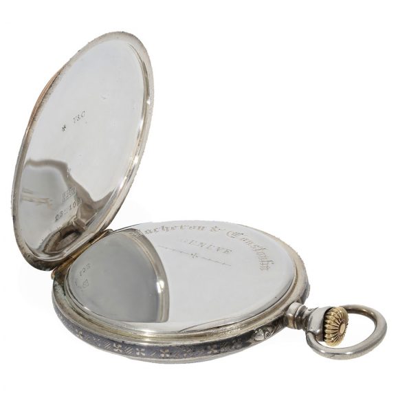 Swiss silver and gold anker chronometer with rare case Circa 1910 Swiss silver and gold anker chronometer with rare case Circa 1910