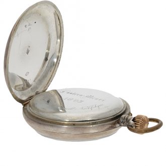 Swiss silver exceptionally large anker chronometer Circa 1895