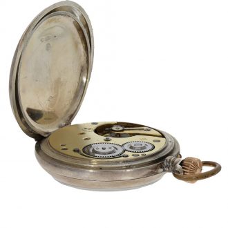 Swiss silver exceptionally large anker chronometer Circa 1895