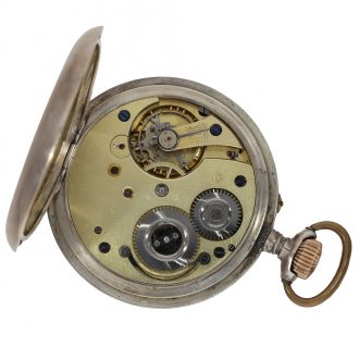 Swiss silver exceptionally large anker chronometer Circa 1895