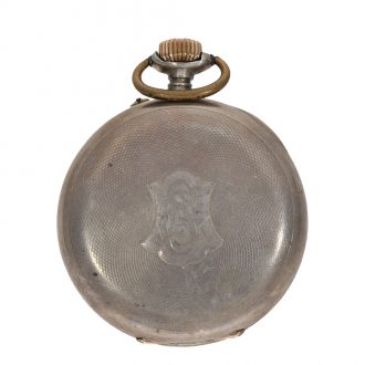Swiss silver exceptionally large anker chronometer Circa 1895