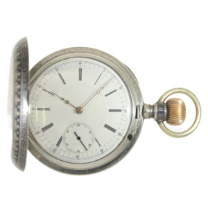 Swiss niëllo silver anker chronometer pocket watch Circa 1880