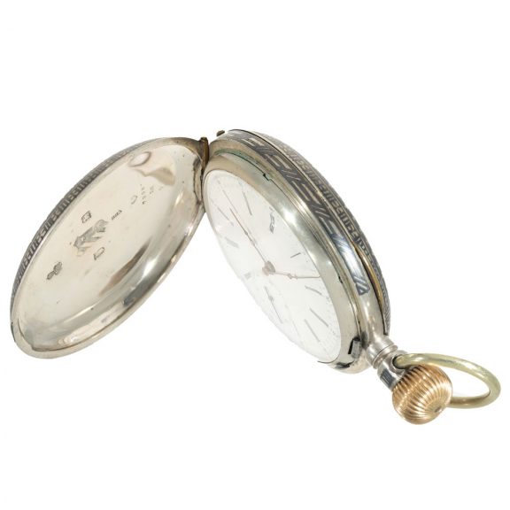 Swiss niëllo silver anker chronometer pocket watch Circa 1880 Swiss niëllo silver anker chronometer pocket watch Circa 1880