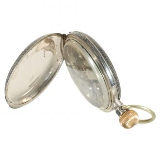 Swiss niëllo silver anker chronometer pocket watch Circa 1880