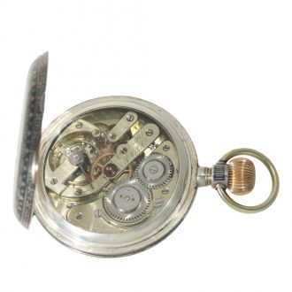 Swiss niëllo silver anker chronometer pocket watch Circa 1880