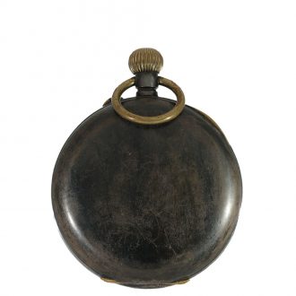 Swiss burnished iron world time watch Circa 1880