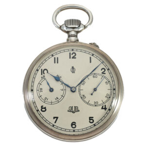 German silver marine observation lever watch Circa 1960