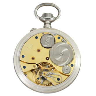 German silver marine observation lever watch Circa 1960