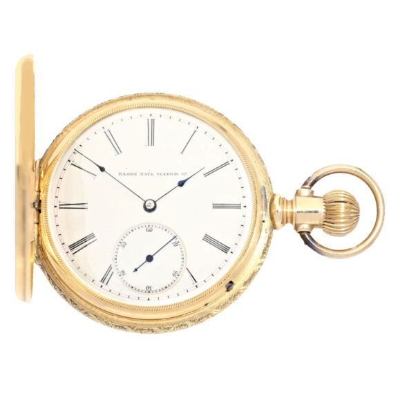 A 14 K gold American lever movement pocket watch Circa 1886