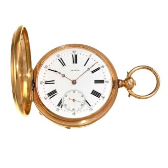 Swiss heavy pocket watch with corresponding chain Circa1850
