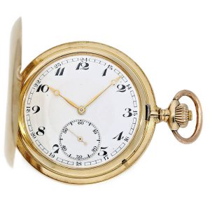 Swiss heavy 14 K gold IWC Schaffhausen watch Circa 1918