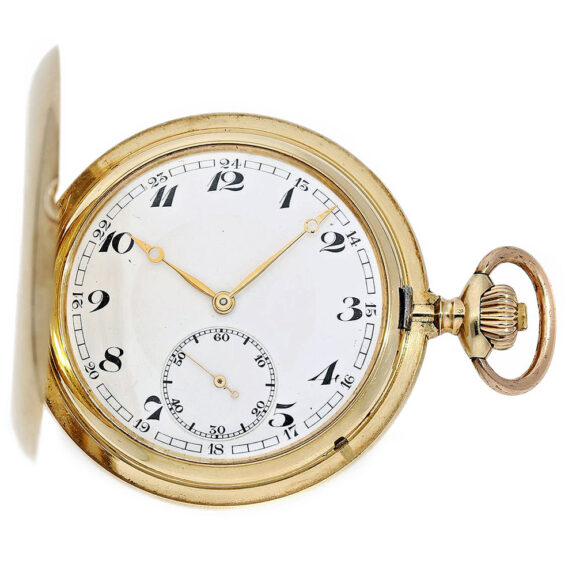 Swiss heavy 14 K gold IWC Schaffhausen watch Circa 1918