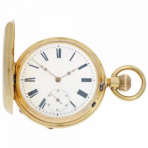 German Ankerchronometer with attractive chatelaine Circa 1880
