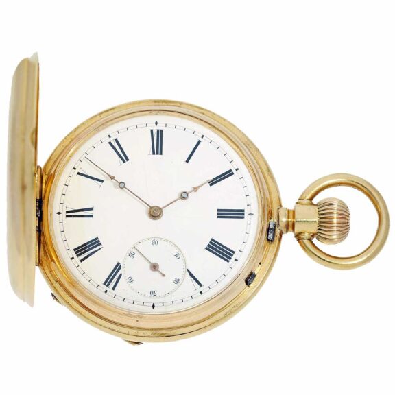 German Ankerchronometer with attractive chatelaine Circa 1880