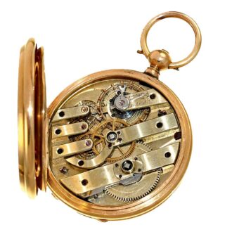 Swiss heavy pocket watch with corresponding chain Circa1850