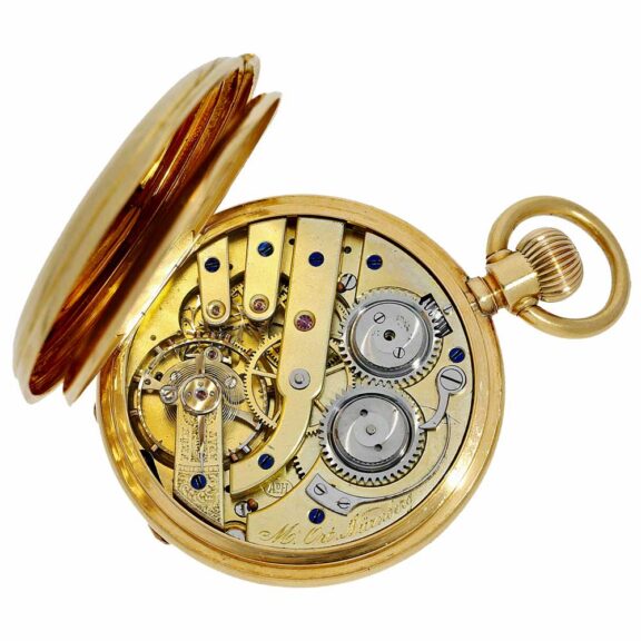 German Ankerchronometer with attractive chatelaine Circa 1880 German Ankerchronometer with attractive chatelaine Circa 1880