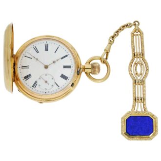 German Ankerchronometer with attractive chatelaine Circa 1880
