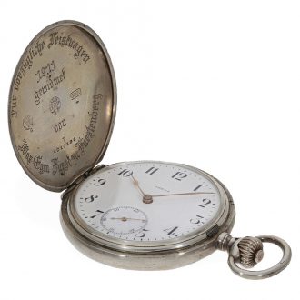 Swiss silver historically interesting presentation watch Circa 1911