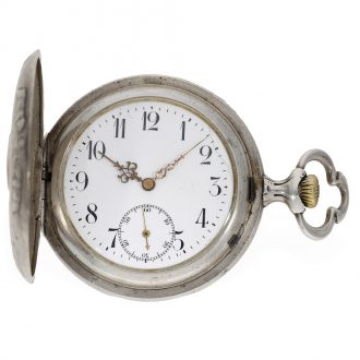 German silver Art Nouveau anker chronometer watch Circa 1900