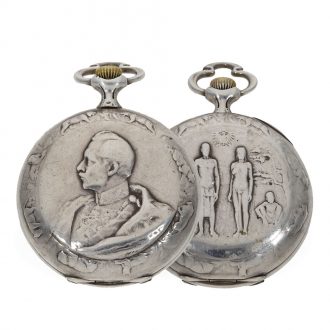 German silver Art Nouveau anker chronometer watch Circa 1900 German silver Art Nouveau anker chronometer watch Circa 1900