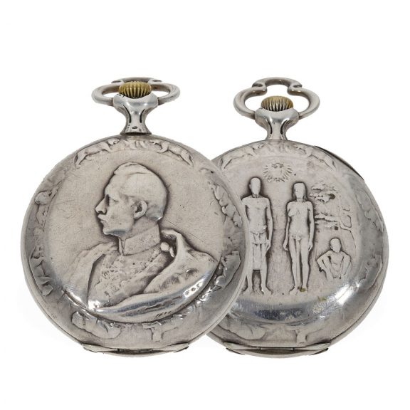 German silver Art Nouveau anker chronometer watch Circa 1900 German silver Art Nouveau anker chronometer watch Circa 1900