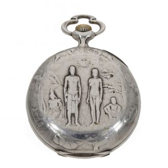 German silver Art Nouveau anker chronometer watch Circa 1900H German silver Art Nouveau anker chronometer watch Circa 1900
