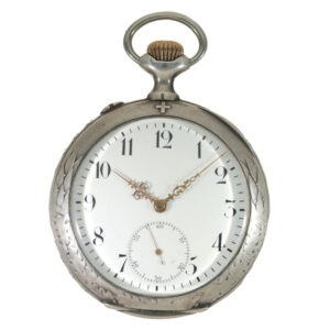 Swiss silver marksman's watch for the Zurich Shooting Festival Circa 1907