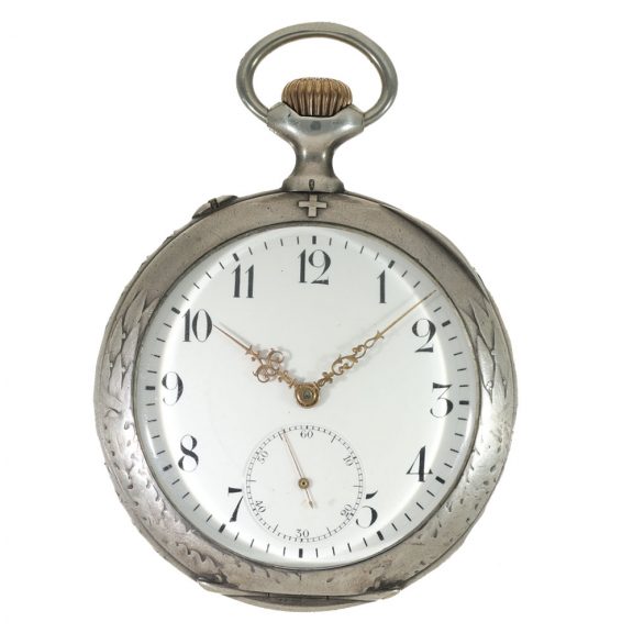 Swiss silver marksman's watch for the Zurich Shooting Festival Circa 1907